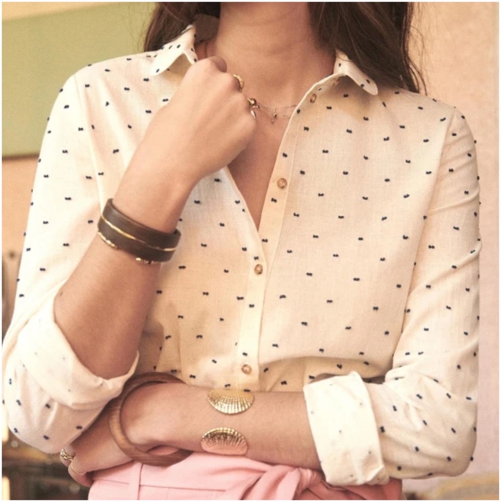 SÉZANE Tomgirl Long Sleeve Cotton/Linen Shirt